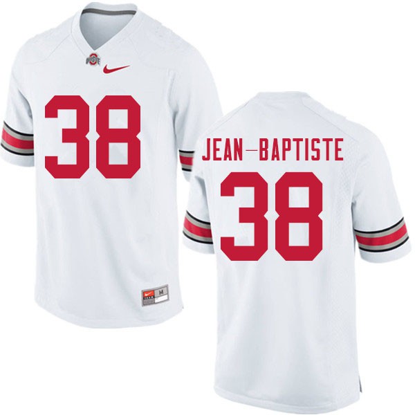 Ohio State Buckeyes #38 Javontae Jean-Baptiste Men Embroidery Jersey White OSU27223